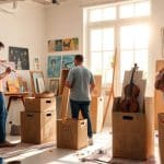 Mudanzas para artistas: protección de materiales creativos